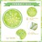 60Pcs Summer Citrus Fruit Paper Placemats 13" Tropical Fruits Slices Disposable Table Mat Lemon Lime Orange Grapefruit Round Paper Mats for Spring Summer Tableware Decor